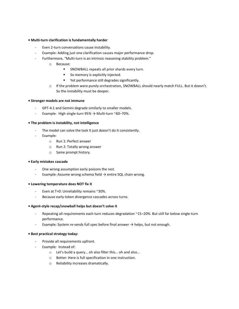 Page 9 of LLMs get lost in multi turn conversations.pdf